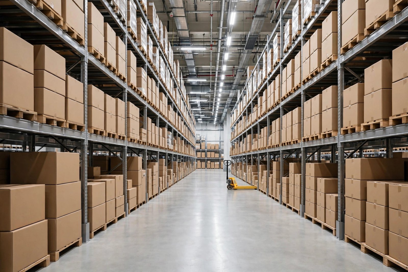 Arsam Wholesale warehouse in Sacramento stocked with bulk goods ready for dispatch