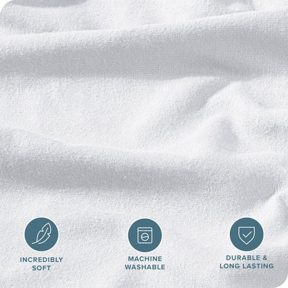 Bare Home Flannel Duvet Cover Set - Full/Queen - 100% Cotton, Velvety Soft Heavyweight Premium Flannel, Double Brushed
